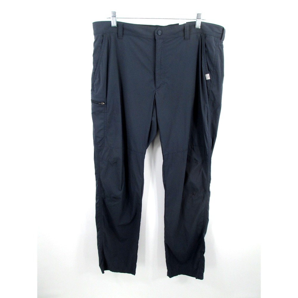 L.L. Bean Nylon Cargo Pants Mens 38x32 Blue Relaxed Straight Leg Stretch